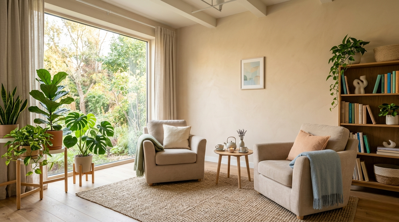 Уютная атмосфера для онлайн-терапии однополых пар